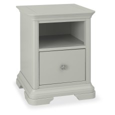 Amara - Blue Grey 1 Drawer Bedside Table Amara - Blue Grey 1 Drawer Bedside Table