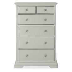 Amara - Blue Grey 6 Drawer Tall Chest Amara - Blue Grey 6 Drawer Tall Chest