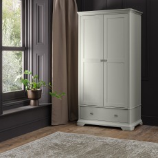 Amara - Blue Grey Double Wardrobe