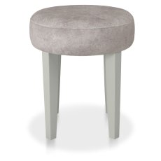 Amara - Blue Grey Vanity Stool in Pearl Velvet Amara - Blue Grey Vanity Stool in Pearl Velvet