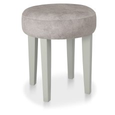 Amara - Blue Grey Vanity Stool in Pearl Velvet Amara - Blue Grey Vanity Stool in Pearl Velvet