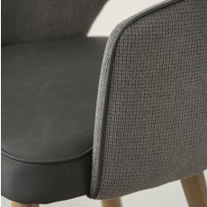 Hanson H2140 09BS GDG S D2 DarkGreyPu OakEffectLeg