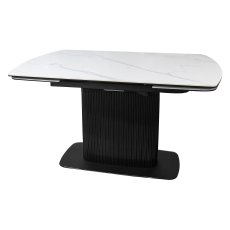 Verona - White Ceramic 4-6 Seater Extendable Dining Table