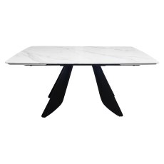 Levanti - White Ceramic 6-8 Seater Extendable Dining Table