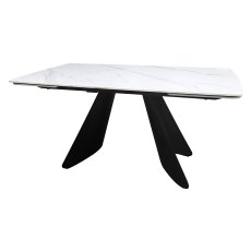 Levanti - White Ceramic 6-8 Seater Extendable Dining Table