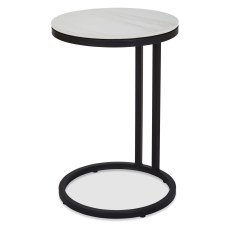 Mateo - White Ceramic Sofa Table