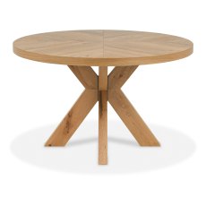 Bosco - Rustic Oak 4 Seater Circular Wooden Dining Table Bosco - Rustic Oak 4 Seater Circular Wooden Dining Table