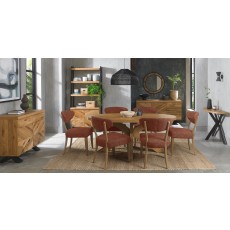 Bosco - Rustic Oak Small 6 Seater Wooden Dining Table