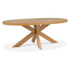 Bosco - Rustic Oak Large 6 Seater Wooden Dining Table