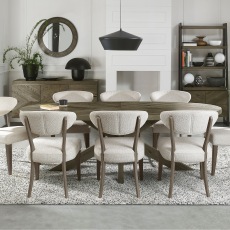 Bosco - Fumed Oak 8 Seater Wooden Dining Table