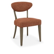 Bosco - Fumed Oak Dining Chair in Auburn Fabric (Pair) Bosco - Fumed Oak Dining Chair in Auburn Fabric (Pair)