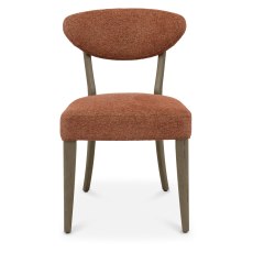 Bosco - Fumed Oak Dining Chair in Auburn Fabric (Pair) Bosco - Fumed Oak Dining Chair in Auburn Fabric (Pair)
