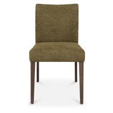 Alto - Dark Oak Dining Chair in Green Fabric (Pair) Alto - Dark Oak Dining Chair in Green Fabric (Pair)