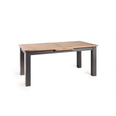 Hopper Scandi Oak 6-8 Dining Table & 6 Eriksen Dark Grey Faux Leather Chairs