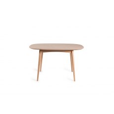 Johansen Scandi Oak 4 Seater Dining Table & 4 Eriksen Mustard Velvet Fabric Chairs