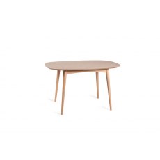 Johansen Scandi Oak 4 Seater Dining Table & 4 Mondrian Mustard Velvet Fabric Chairs