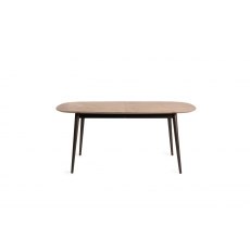 Tuxen Weathered Oak 6-8 Dining Table & 6 Cezanne Chairs in Grey Velvet Fabric with Black Legs