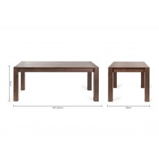 Blake Dark Oak 8-10 Dining Table & 8 Fontana Grey Velvet Fabric Chairs