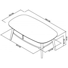 Johansen Scandi Oak Coffee Table With Shelf