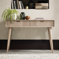 Home Origins Johansen Scandi Oak Console Table with Drawers- feature
