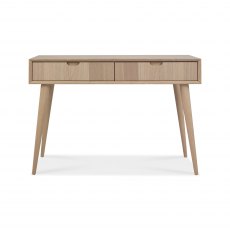 Home Origins Johansen Scandi Oak Console Table with Drawers- front on
