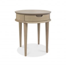 Johansen Scandi Oak Lamp Table With Drawer