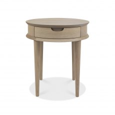 Johansen Scandi Oak Lamp Table With Drawer