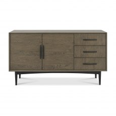 Tuxen Weathered Oak & Peppercorn Wide Sideboard