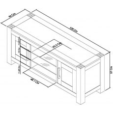 Blake Light Oak Entertainment Unit