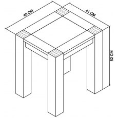 Blake Light Oak Lamp Table