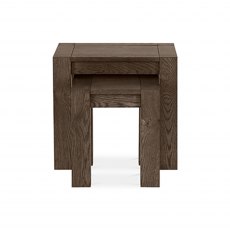 Blake Dark Oak Nest of Lamp Tables