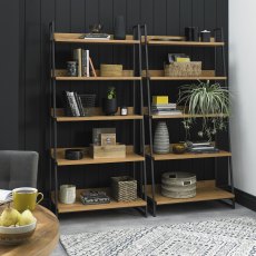 Lowry Rustic Oak Open Display Unit