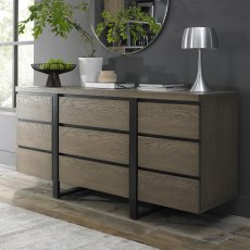 Turner Weathered Oak Wide Sideboard