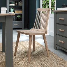 Johansen Spindle Chairs in Scandi Oak