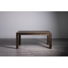 Blake Dark Oak 6-8 Dining Table & 6 Lewis Mustard Velvet Fabric Chairs