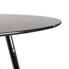 Christo Black Marble Effect Glass 4 Seater Dining Table