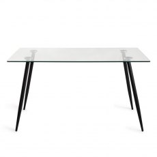 Martini Tempered Glass 6 Seater Dining Table