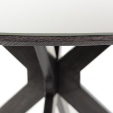 Hirst Grey Glass 4 Seater Dining Table