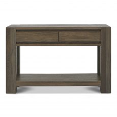 Home Origins Constable Fumed Oak Console Table- front on