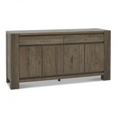 Home Origins Constable Fumed Oak Wide Sideboard- front angle shot