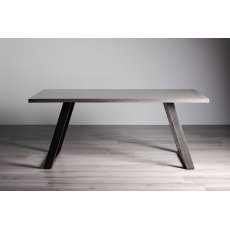 Hirst Grey Glass 6 Seater Dining Table