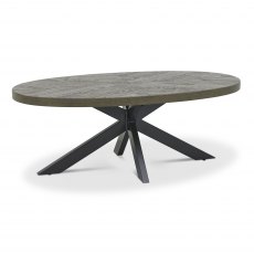 Home Origins Bosco Fumed Oak Coffee Table- front angle shot