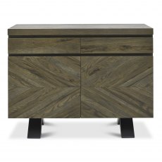 Home Origins Bosco Fumed Oak Narrow Sideboard- front on