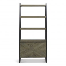 Home Origins Bosco Fumed Oak Open Display Unit- front on