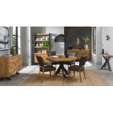 Home Origins Bosco Rustic Oak Entertainment Unit- 4 seater table and Constable old west vintage