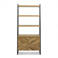 Home Origins Bosco Rustic Oak Open Display Unit- front on