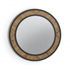 Home Origins Bosco Rustic Oak Wall Mirror- front on