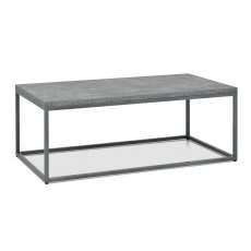 Home Origins Degas Zinc & Dark Grey Coffee Table - front angle shot