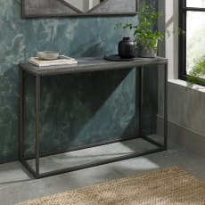 Home Origins Degas Zinc & Dark Grey Console Table - feature
