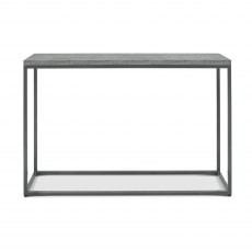 Home Origins Degas Zinc & Dark Grey Console Table - front on